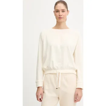 Pánská mikina Mikina BOSS Velour_Sweatshirt 50550724 béžová 01B, vel. XS