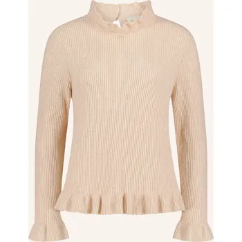 Dámský svetr Cartoon Dámský Svetr S Volánky, světle hnědá, 44