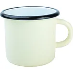 Kovový hrnek "Plecháček" PREMIUM 360 ml - slonová kost termotransfer bílý tisk