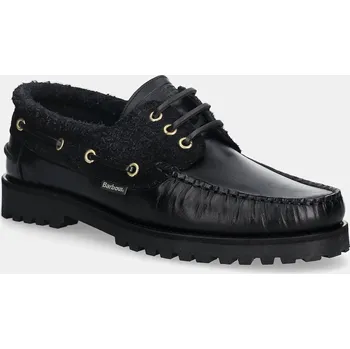 Dámské polobotky Kožené polobotky Barbour Deck MFO0795BK51 černá 99X, EUR 43