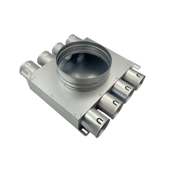 Vzduchotechnické potrubí Rozdělovač dvoustranný jednřadý 8x50/160 (4+0+4+0).