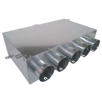 Vzduchotechnické potrubí Rozdělovač jednostranný jednřadý 5x90/125 (5+0+0+0) přechodný