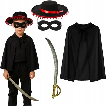 Karnevalový kostým Kostým Zorro Korbi vel. 110-120