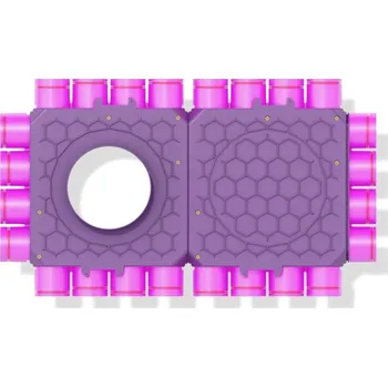 Příslušenství pro vzduchotechniku Jednokanálový čtyřstranný průchozí rozdělovač 24x75/200-200, MAX-VENT