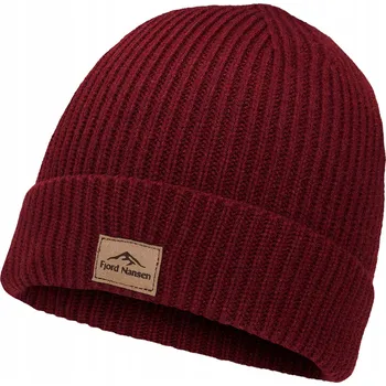 Čepice Pletená Čepice Fjord Nansen červená univerzální vel.