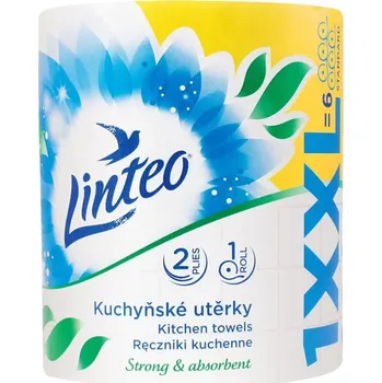 Utěrka LINTEO CLASSIC Kuchyňské papírové utěrky XXL 60M 300 ÚTRŽKŮ DVOUVRSTVÉ