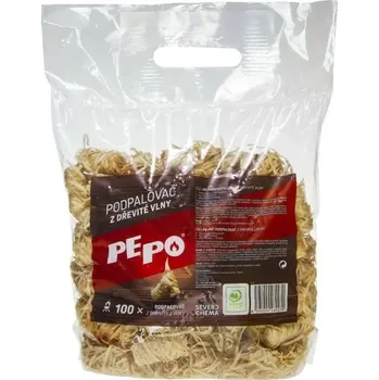 Podpalovač PE-PO podpalovač z dřevité vlny 100 ks PEFC