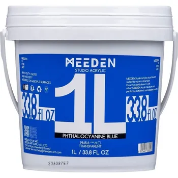 Výtvarná barva Meeden 34.1214 Akrylová barva 14 Phthalo Blue 1000 ml 1 ks