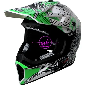 Helma na motorku helma H325 zelená - M