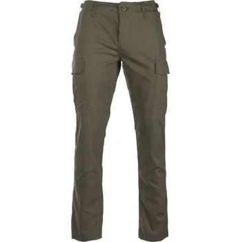 Pánské kalhoty TEESAR Kalhoty US BDU SLIM FIT polní rip-stop ZELENÉ XL ZELENÁ - OLIV