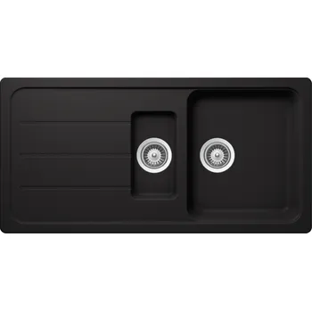 Granitový dřez Schock FORMHAUS D-150L Nero spodní montáž FOMD150LUGNE