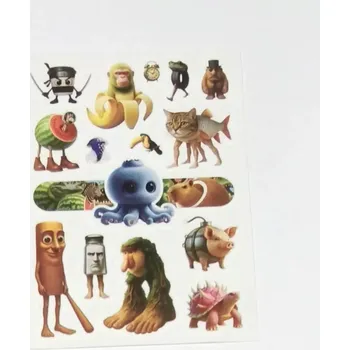 Odstranitelné tetování Dětské dočasné tetování - ITALIAN BRAINROT - SVÍTÍCÍ VE TMĚ (C) (Značka: TAKARA TOMY)