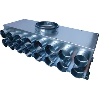 Vzduchotechnické potrubí Rozdělovač jednostranný dvojřadý 16x75/200