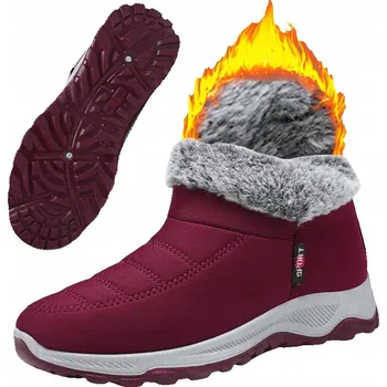 Dámská zimní obuv Módní lehké zateplené boty damska Sniegowce zimowe buty protiskluzové vel. 40