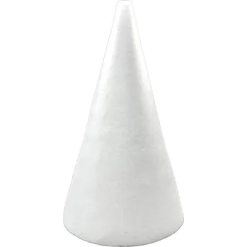 Floristika Pro Háčkování Polystyrenový kužel 10,8 x 20 cm