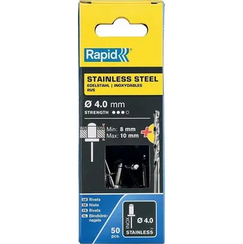 Vrták LUNA Nýty 4x14mm OCEL NEREZ 0.05M+VRTÁK