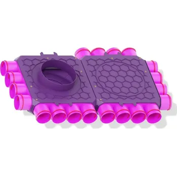 Příslušenství pro vzduchotechniku Rozdělovač čtyřstranný jednokanálový 20x75/200, MAX-VENT