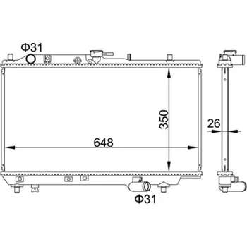 Chladič motoru Chladič, chlazení motoru HART 606 433
