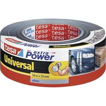Lepicí páska TESA Textilní páska extra power 50mmX50 metrů, šedá