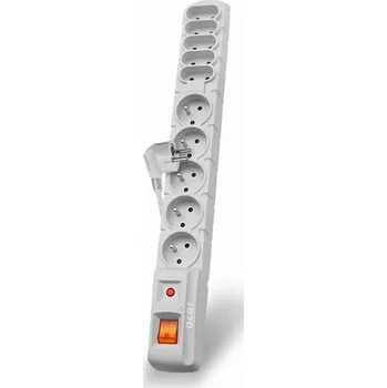 Přepěťová ochrana Acar S10 1.5m kabel, 5+5 zásuvek, přepěťová ochrana, bílá ppacars10