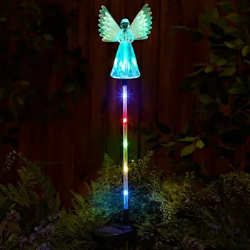 Vánoční dekorace 3Pagen LED solární anděl 000 000 plast