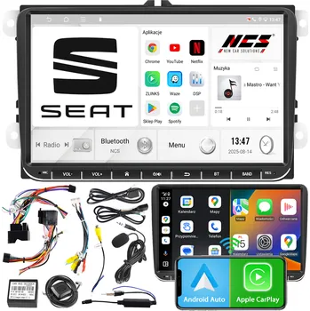 Auto Hi-Fi AUTORÁDIO NCS P4V9 SEAT TOLEDO IV 4 2012-2018 ANDROID BT 4GB RAM 2DIN