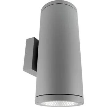 Venkovní osvětlení Deko-Light nástěnné přisazené svítidlo - ShoreLine Pro kulaté Up+Down, 54 W, DIM, 3000/4000K, světlešedá 731178
