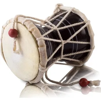 Příslušenství ke stanu Ručně vyráběné dřevo a kůže Klasické indické lidové dumroo Damroo Damaru Sada ručních bubnů Perkuse