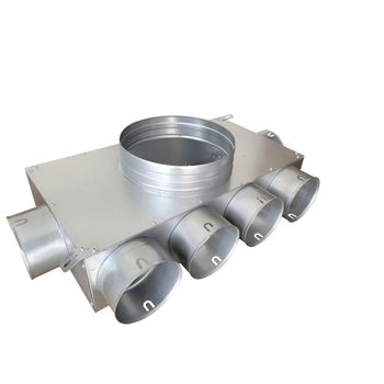 Vzduchotechnické potrubí Rozdělovač trojstranný jednřadý 6x90/200 (1+4+1+0)