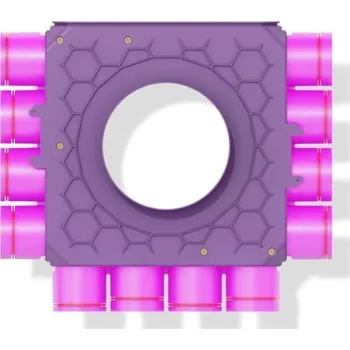 Příslušenství pro vzduchotechniku Jednokanálový třístranný průchozí rozdělovač 12x75/200-200, MAX-VENT