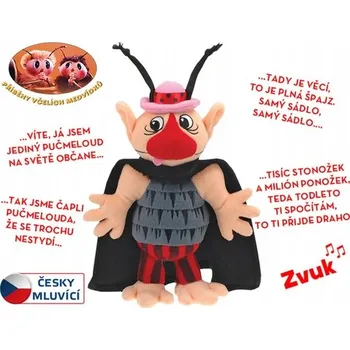 plyšák DOBRODRUŽSTVÍ VČELÍCH MEDVÍDKŮ Pučmeloud plyšový 37 cm polský mluvící na baterie