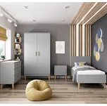 Kocot Kids Dětský pokoj Kubi šedý - postel 180 x 80 cm Výběr matrace: Matrace Latex