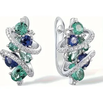 Náušnice Krásné náušnice zeleno-modré