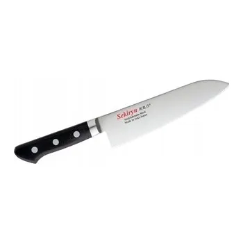 Kuchyňský nůž Nůž Sekiryu KUROI TORI Santoku 180 mm [SR-MS180]