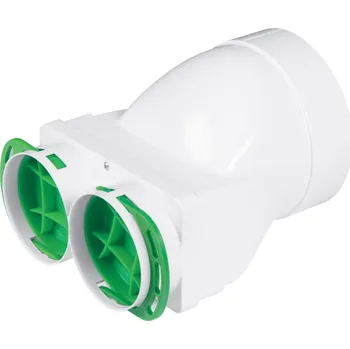 Příslušenství pro vzduchotechniku Plastový KLO box přechodový 2x75/125, HDPE