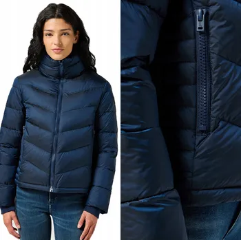 Moto bunda Bunda Wrangler SHORT PUFFER JACKET 112356503 Navy S (Námořnická modrá, velikost S)