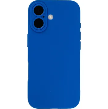 Pouzdro na mobilní telefon Modrý silikonový kryt se zvýšenou ochranou čoček pro iPhone 17