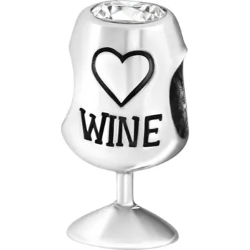 Náramek Majya MAY STORY stříbrný korálek WINE s čirým zirkonem Ag/; ≤1,97 g 11920