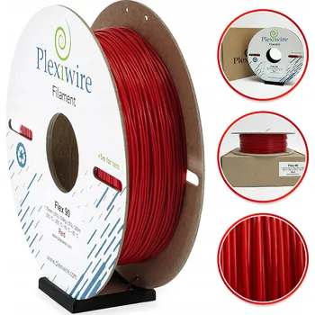 Filament Filament TPU Plexiwire Flex 90A 1,75 mm Červený – Flexibilní pro 3D tiskárnu