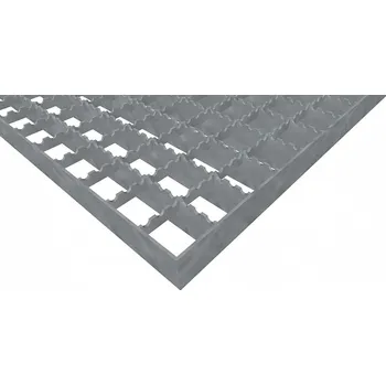 Terasové prkno Podlahové rošty PR-33/33-30/3 - ocel-černá - protiskluz S2 - 800x1000