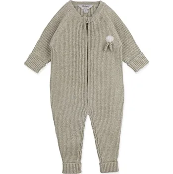 Dětský merino overal Rib "Light Moss" Lillelam VELIKOST: 74/9 měsíců