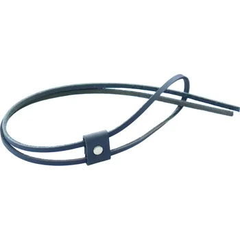 Pro Háčkování Kožený stahovací řemínek - šedý