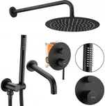 Podomítková stříkací sada Černá Mat Lungo s míchadlem Rea + Box