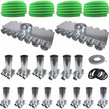 Stavební materiál Sada pro svépomocnou montáž rekuperace vzduchu pro dům 200 m² – SYSTEM Ø75