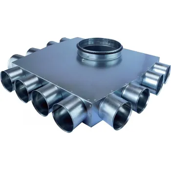 Vzduchotechnické potrubí Rozdělovač trojstranný jednřadý 12x75/200 (2+2+4+2+2+0)