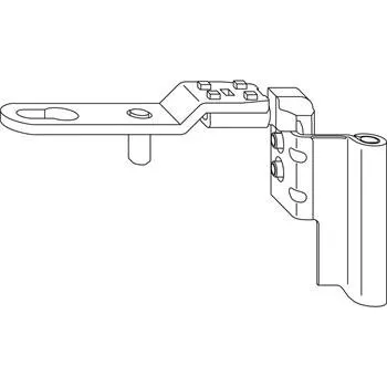 Okno WINKHAUS otočný ložiskový pant DL.K.20-13.RS, 12/20-13V, 130kg, pravé, stříbrné