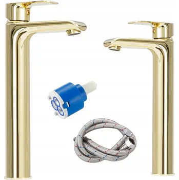 Vodovodní baterie Stojánková umyvadlová baterie Rea Bloom zlatá