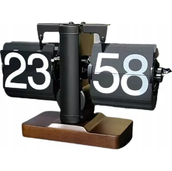 Hodiny PŘEKLÁPĚCÍ HODINY STOJÍCÍ MECHANICKÉ STOLNÍ RETRO FLIP CLOCK VINTAGE Béžová