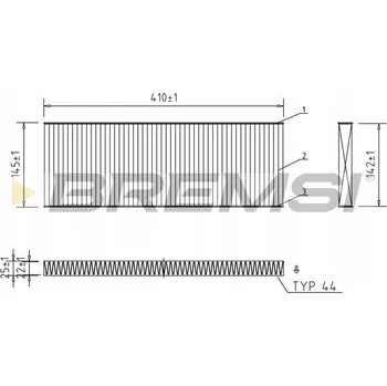 Kabinový filtr KABINOVÝ FILTR OPEL VECTRA B 1.8 i 16V 10.95-09.00 (93185194)
