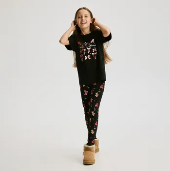 Reserved - Vánoční legíny s potisky - černý - 956FF-99X - 956FF-99X-146